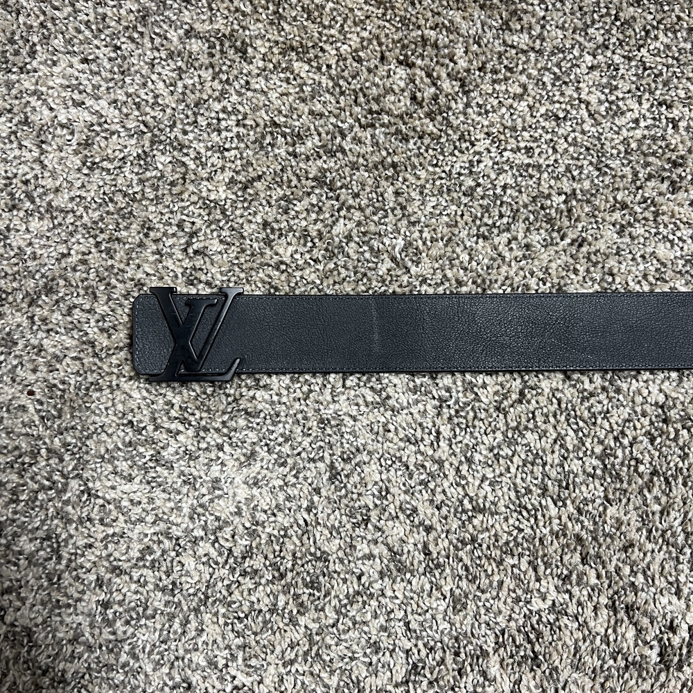 Authentic Louis Vuitton Black Belt Elegant Accessory